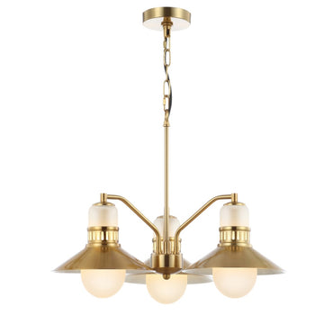 Colin Adjustable Iron/Glass Retro Hurricane LED Pendant - JONATHAN Y